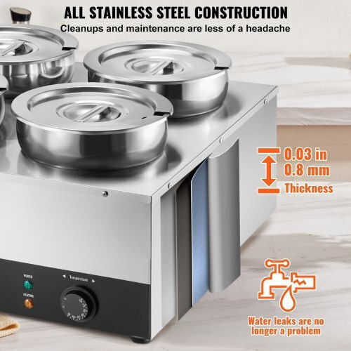 Vevor Bain Marie Servieren