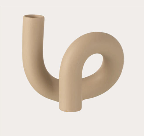 J-Line Crăciun Ceramic Lumânare Bej