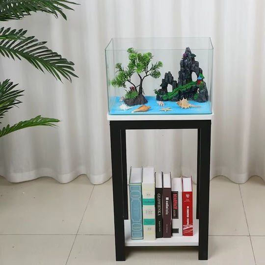 Fish Aquarium Capacity 16lt with 35x23x23cm White