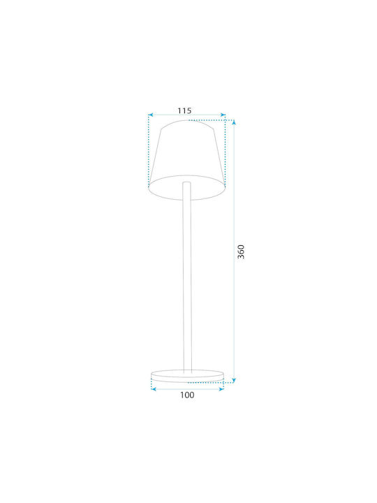Toolight Διακοσμητικό Φωτιστικό LED Θερμό Λευκό