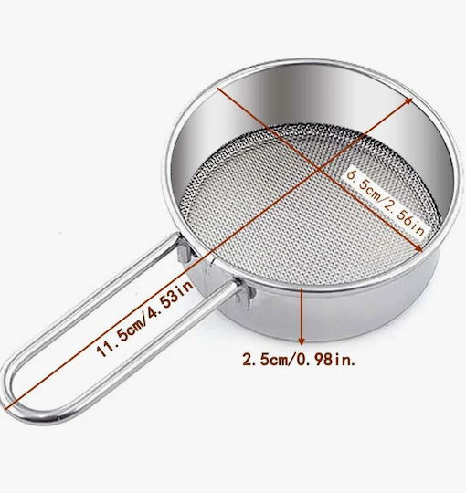 Spices Bazaar Sieb Vielseitig einsetzbar Metallisch 6.5x11.5cm 1Stück