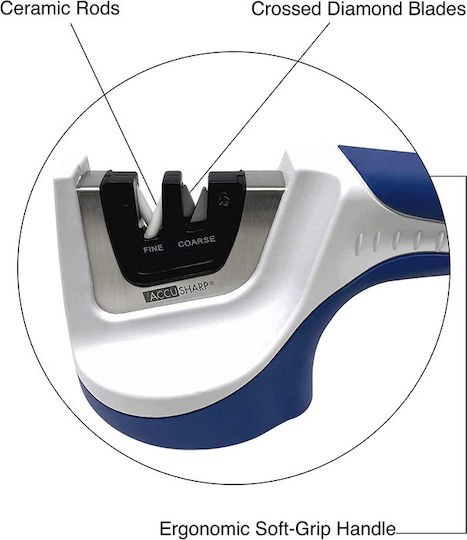 Accusharp Knife Sharpener Ceramic Discs Large 10 3 2 10