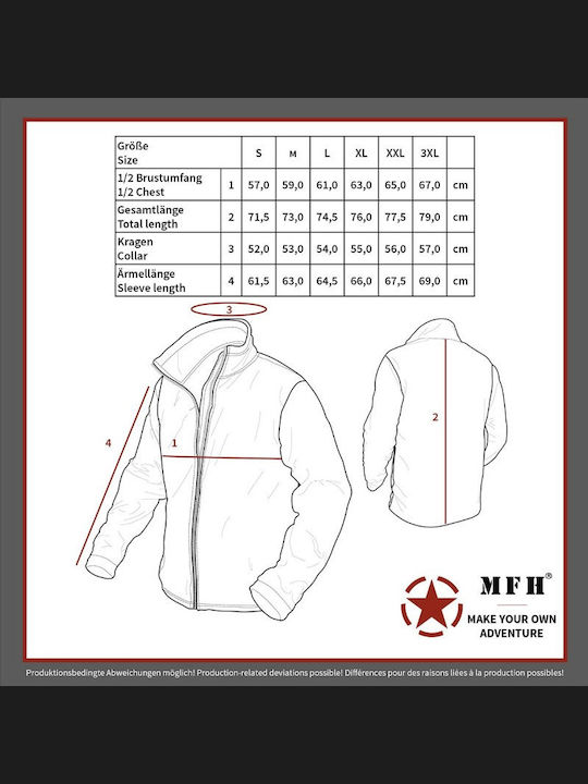MFH Tactical Κυνηγετική Ζακέτα Fleece Πράσινο