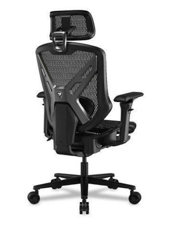 Cougar SPEEDER Καρέκλα Gaming με Ρυθμιζόμενα Μπράτσα και Υποπόδιο Μαύρη