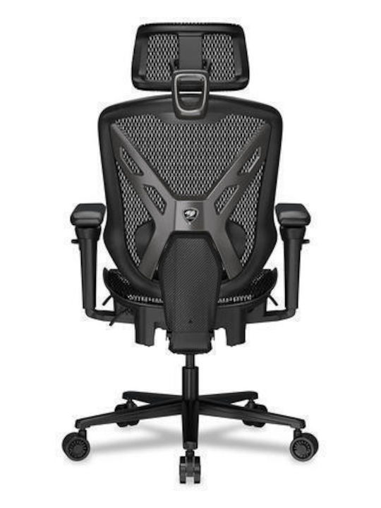 Cougar SPEEDER Καρέκλα Gaming με Ρυθμιζόμενα Μπράτσα και Υποπόδιο Μαύρη