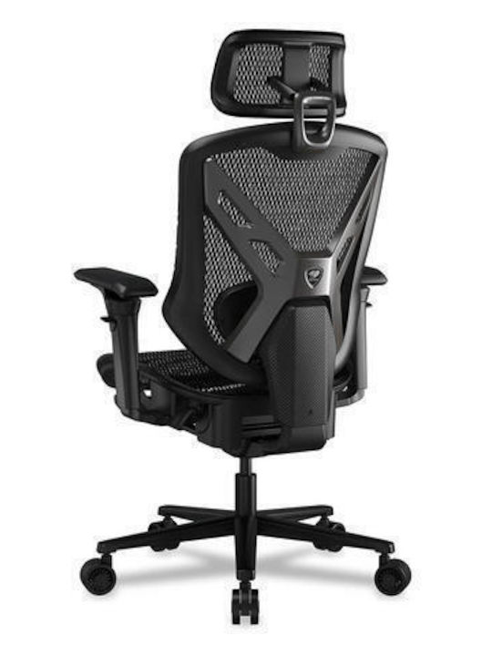 Cougar SPEEDER Καρέκλα Gaming με Ρυθμιζόμενα Μπράτσα και Υποπόδιο Μαύρη