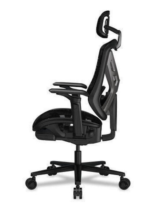 Cougar SPEEDER Καρέκλα Gaming με Ρυθμιζόμενα Μπράτσα και Υποπόδιο Μαύρη