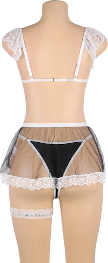 Black Sexy Lace Maid Costume