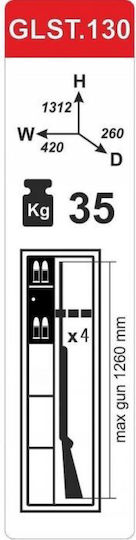 Griffon Cabinete arme Carabină 4 Locuri cu blocare