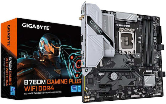 Gigabyte B760M Gaming Plus WIFI DDR4 rev. 1.0 Mainboard Micro ATX mit Intel 1700 Sockel