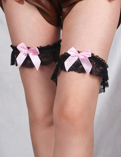 Garters with Black Lace