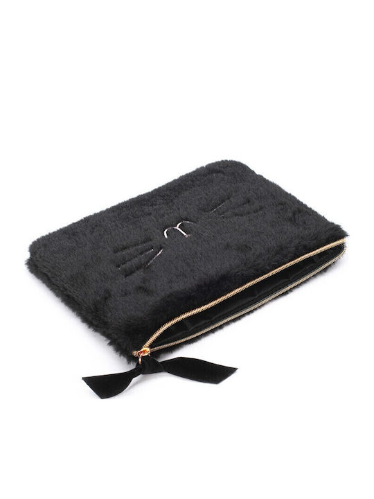 Toiletry Bag Kitty in Black Color