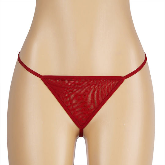 Red Sexy Diamond Fishnet Bodystocking Gloves