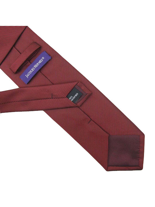 Jacques Hermes Men's Tie Silk Monochrome Red