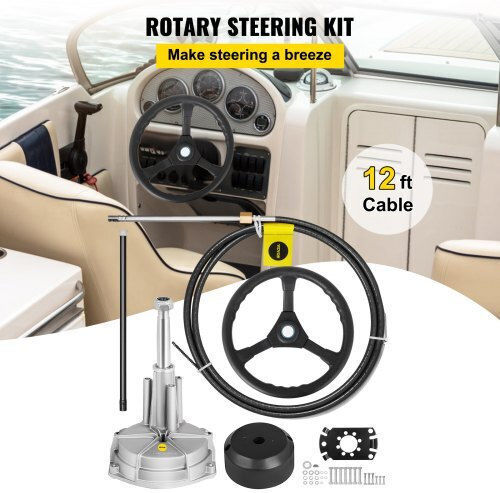Vevor Ss13712 Quick Connect Steering Set 13" Steering Wheel Xyyyzxbjxzxbtj001v0
