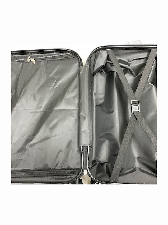 HomeVero Reise Koffer Hart Silber Maximale Höhe 79cm mit 4 Räder Set 3 Stück