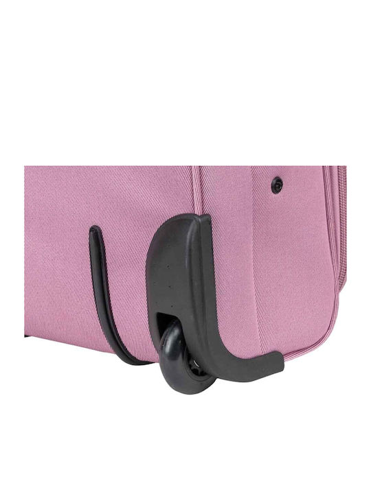 Diplomat Small The Athens Collection Cabin Fabric Pink Suitcase With 2 Wheels Height 55cm