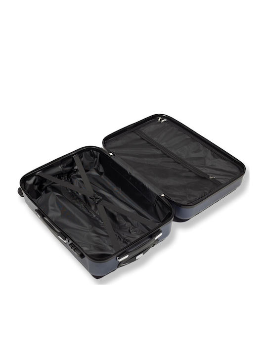 Cardinal Large Hard Dark Blue Travel Suitcase With 4 Wheels Height 70cm