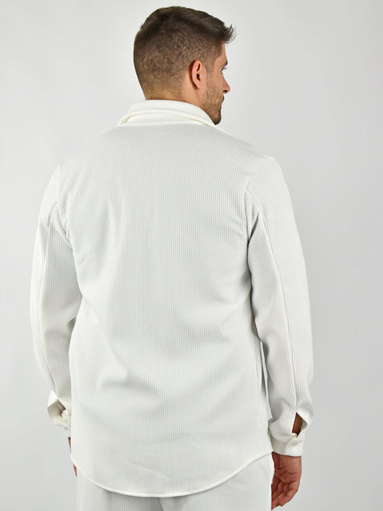Urbanes Fashion-Hemd und Hosen-Set Weiß 8913/8928
