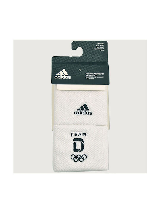 adidas Olympia Team Deutschland Athletic Wristbands White