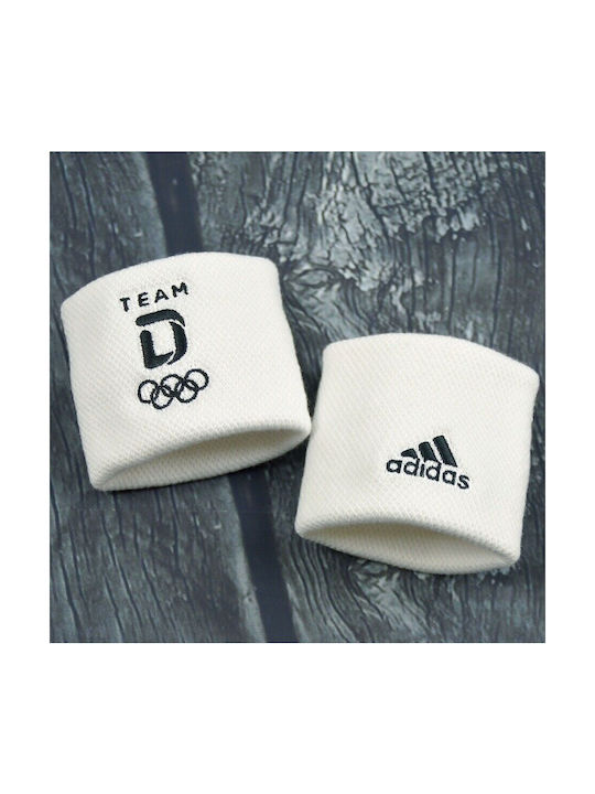 adidas Olympia Team Deutschland Athletic Wristbands White