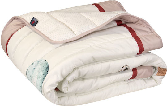 Greenwich Polo Club Kids Duvet Double Sided Single with Microfiber Filling Beige, Bordeaux, Ochre 160x220cm