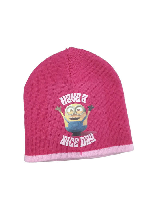 Disney Kids Beanie Set with Gloves Knitted Pink