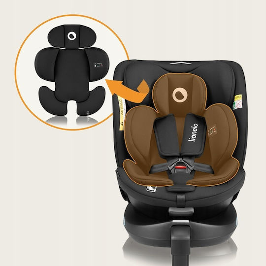 Lionelo Navy Детско Столче за Кола i-Размер с Isofix Black Tirquase