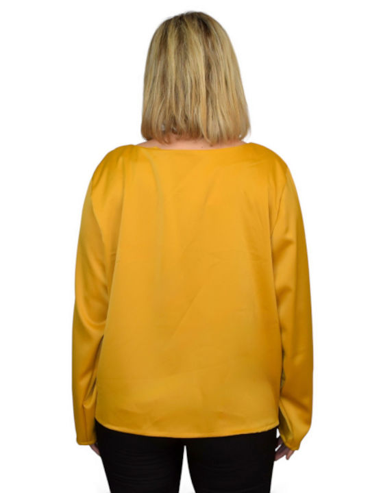 Morena Spain Blouse Mustard WH-39871-25BL-ΜΟΥΣΤ