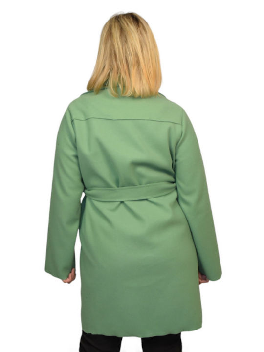 Morena Spain Women's Long Coat Green