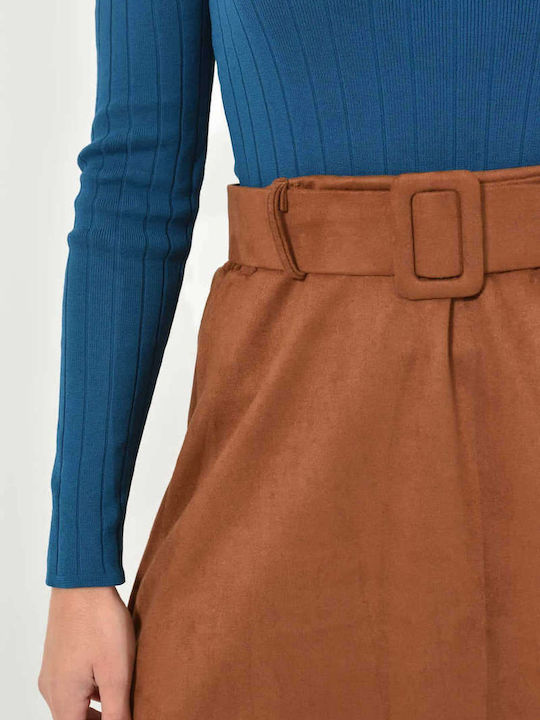 Potre Midi Skirt Camel