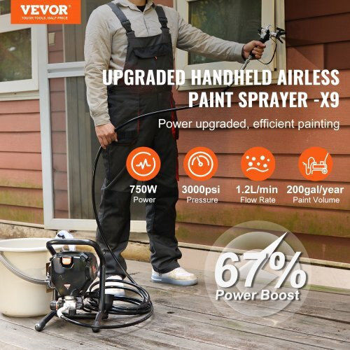 Vevor Electric Paint Spray Gun 750W
