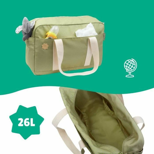 Badabulle Wickeltasche-Wickeltasche Schulter/Hand Khaki 29x44x20cm.