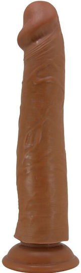 Pretty Love Sharife Ρεαλιστικό Dildo με Βεντούζα Καφέ 25cm