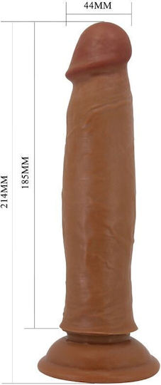 Pretty Love Keon Ρεαλιστικό Dildo με Βεντούζα Καφέ 21cm