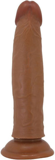 Pretty Love Keon Ρεαλιστικό Dildo με Βεντούζα Καφέ 21cm