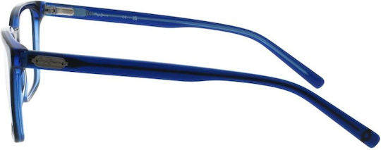 Pepe Jeans Bărbați Plastic Rame Ochelari Albastru PJ3531-626