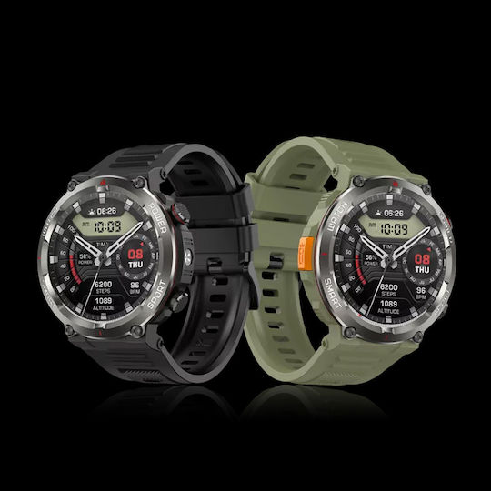 BlackView W50 Pro 56mm Waterproof Smartwatch with Heart Rate Monitor (Green)