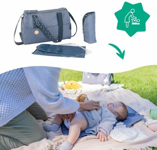Badabulle Geantă Pentru Scutece De Umăr / De Mână Pocketstyle Albastră 40x20x27cm