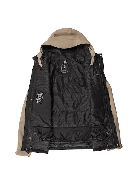 Volcom Dua Insulated G0452503-CNB Мъжко Яке Gore-Tex за Ски и Сноуборд Кафяв