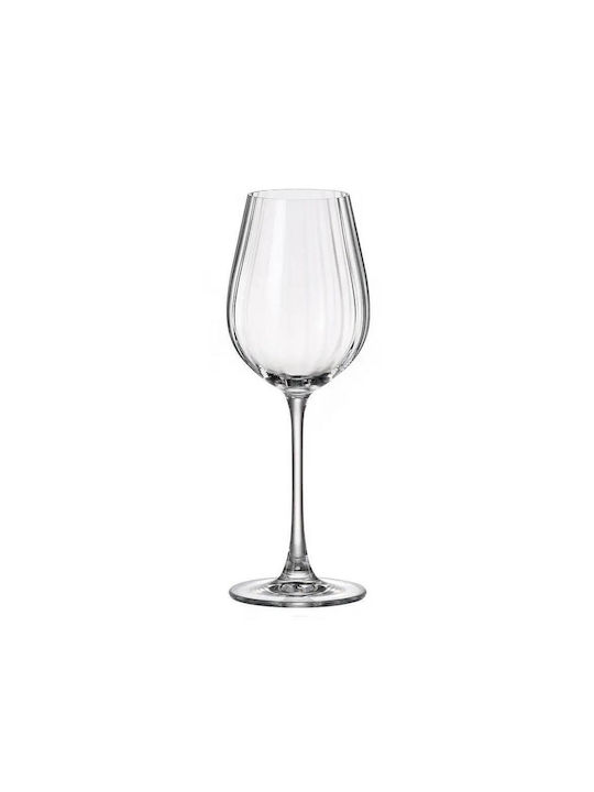 Crystal Bohemia Set of Glasses for White and Red Wine made of Crystal Stemmed 580ml 24pcs