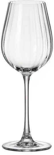 Crystal Bohemia Σετ Ποτήρια για Λευκό και Κόκκινο Κρασί από Κρύσταλλο Κολωνάτα 580ml 24τμχ