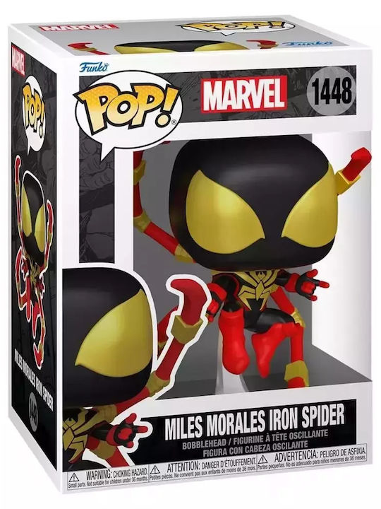 Funko Pop! Marvel: Miles Morales Iron Spider Bobble-Head