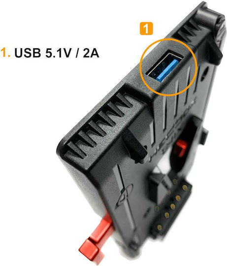 Placă de baterie Hedbox Unix-fw50 V-lock