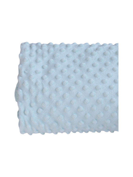 Queen Mother Blanket Cot Velvet Light Blue 110x150cm