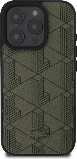 Lacoste Blend Monogram Magsafe Back Cover Πλαστικό Χακί (iPhone 16 Pro)