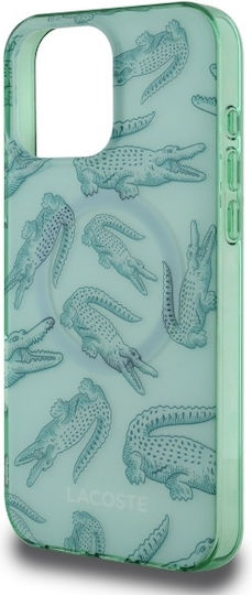 Lacoste Umschlag Rückseite Kunststoff Grün (iPhone 17 Pro Max / iPhone 17 Pro / iPhone 16 Pro Max)