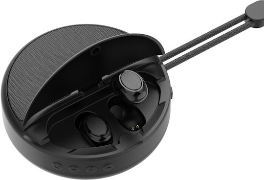 Akai Proffesional BTE-J500BT In-ear Bluetooth Handsfree Ακουστικά με Θήκη Φόρτισης Μαύρα