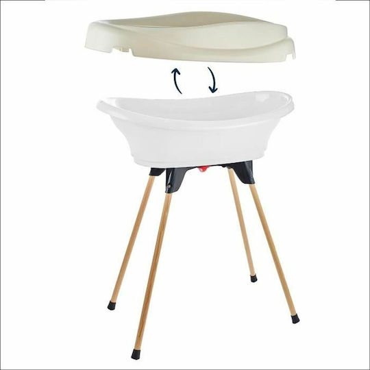 BigBuy Baby Bath with Stand White