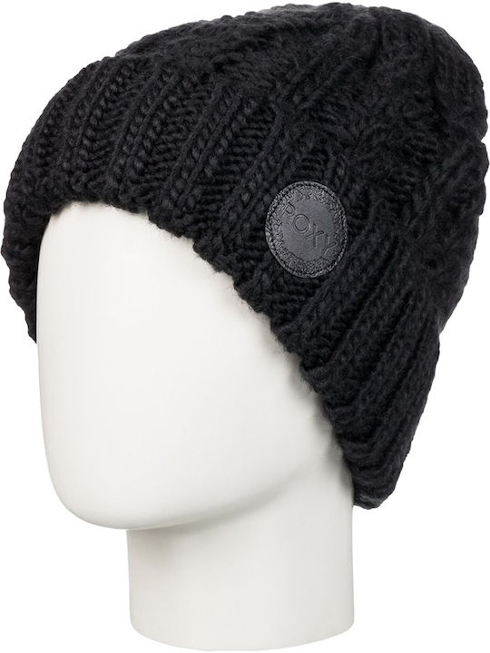 Tram Beanie Unisex Σκούφος Πλεκτός σε Μαύρο χρώμα